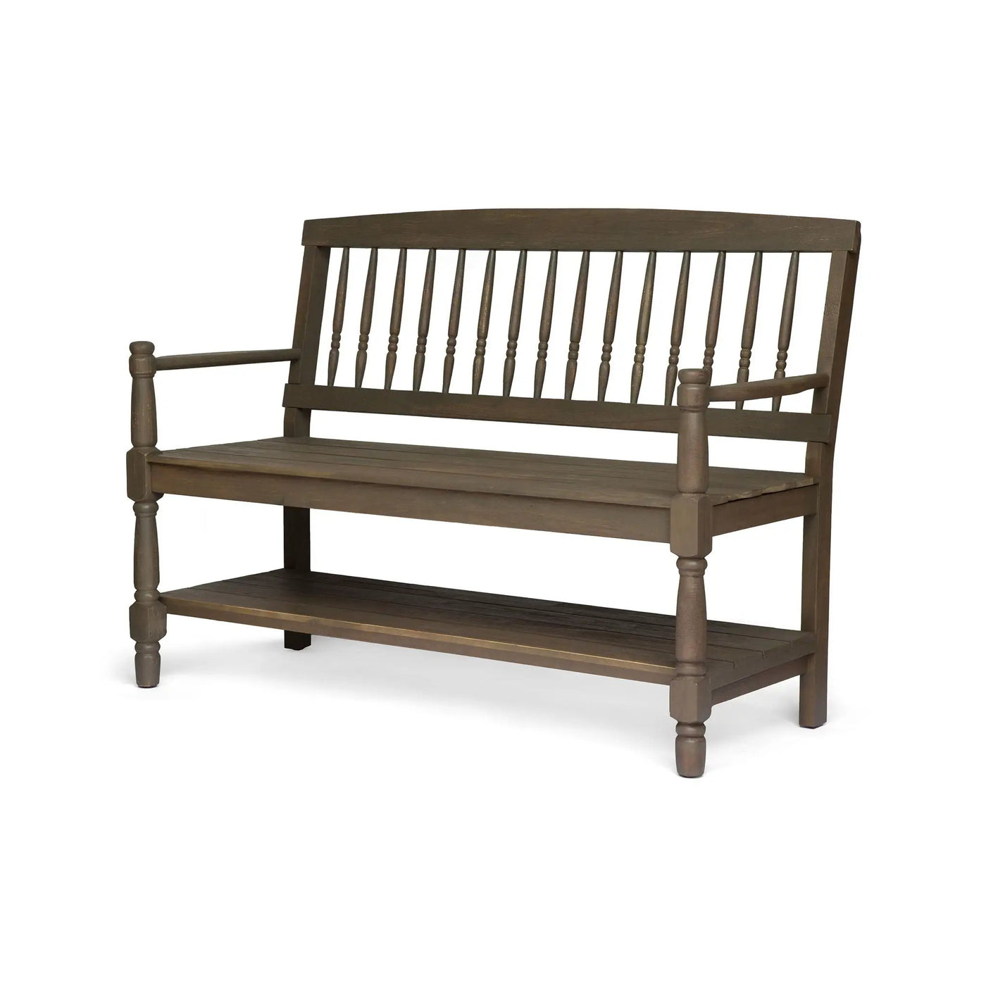 Imperial Bench With Built-In Shelf by HouseOfZazla