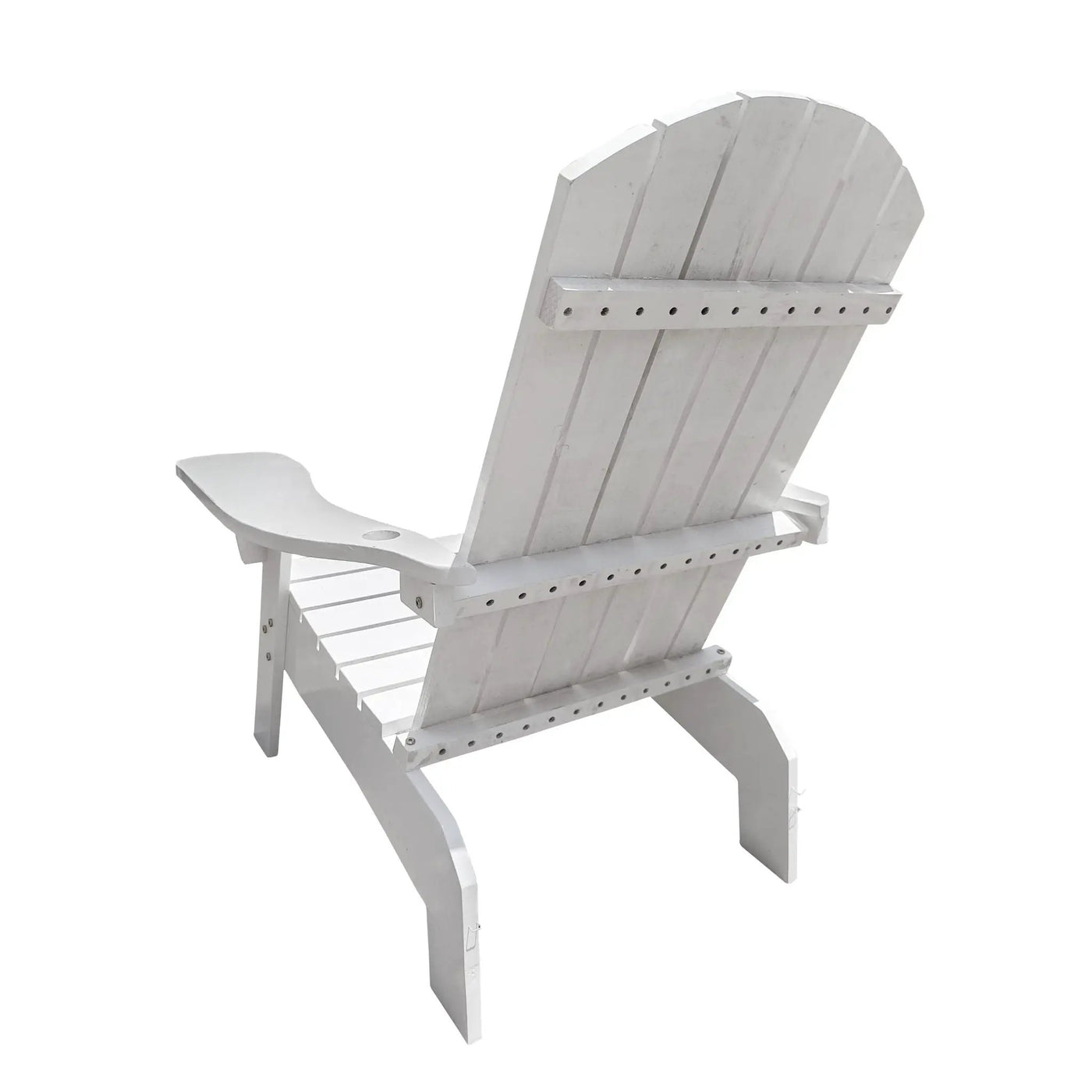Outdoor Or Indoor Wood Adirondack Chair With An Hole To Hold Umbrella, On The Arm by HouseOfZazla