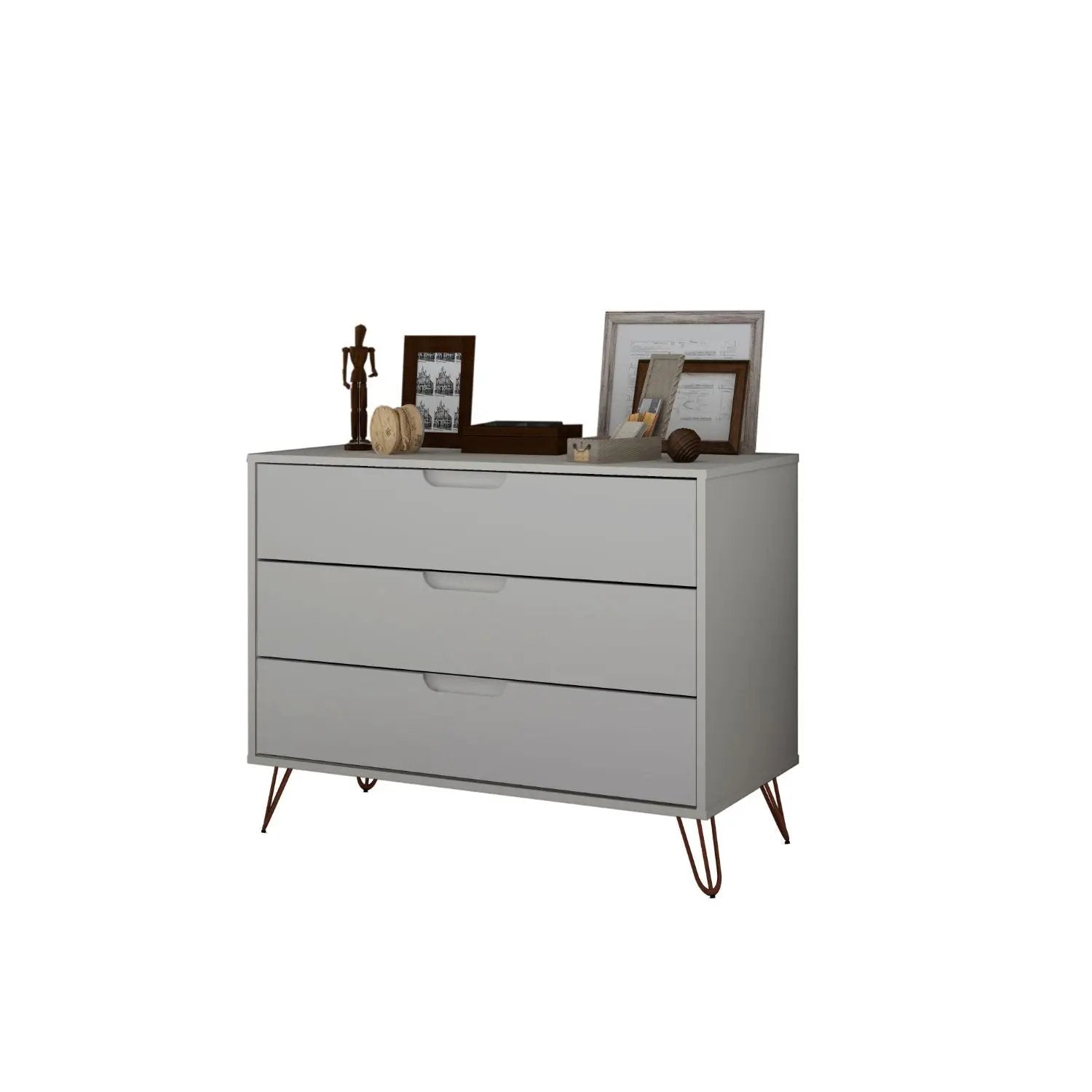 Rockefeller - Dresser & 3 Drawer - Off White by HouseOfZazla