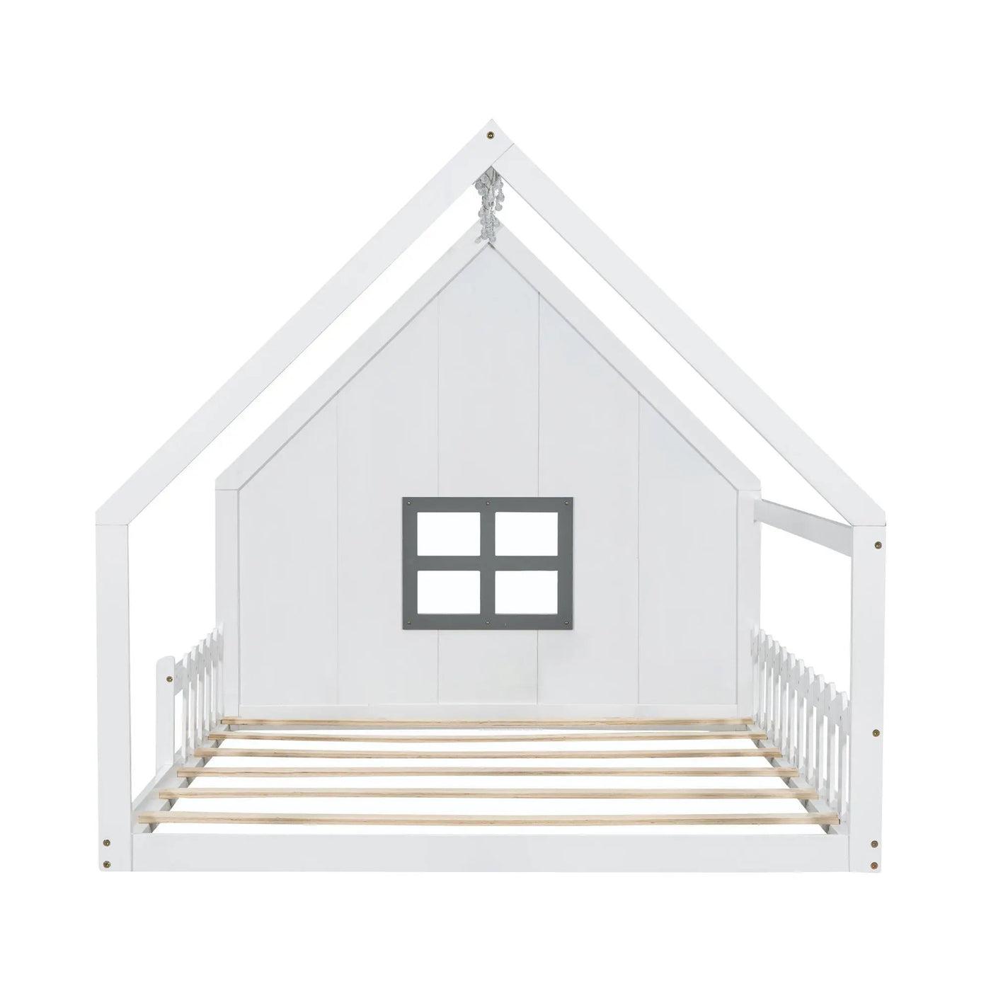 House Bed With Window And Fence by Unique Piece Furniture