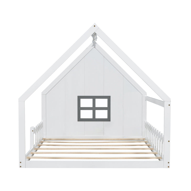 House Bed With Window And Fence by HouseOfZazla