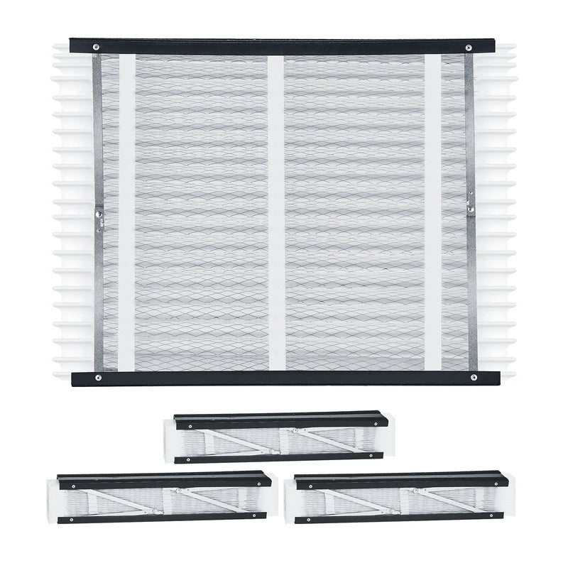 Air Filters MERV 13 Electrostatic Pleated HVAC Furnace Filter 4-Pack 20 x 25 x 4 by HouseOfZazla