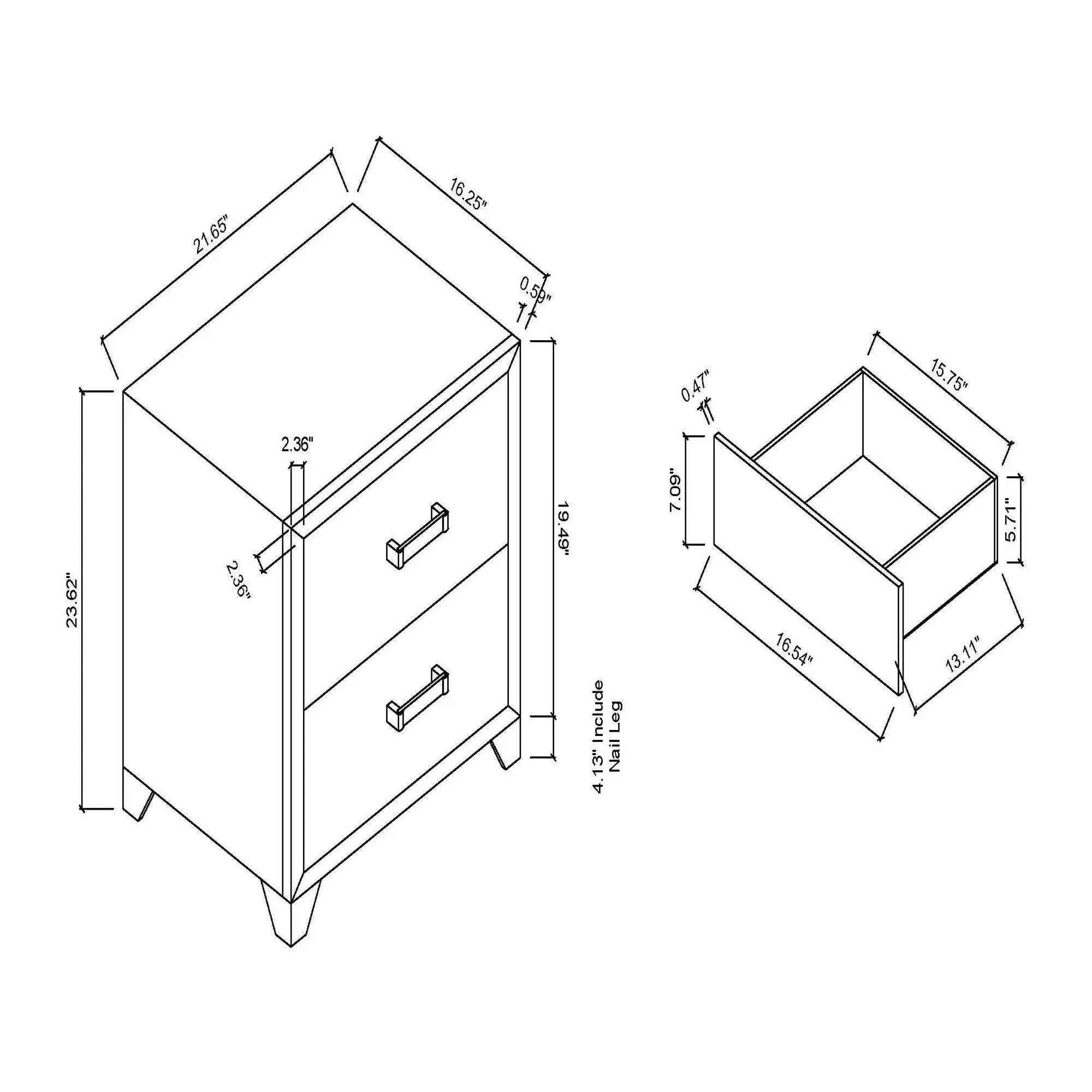 Omoda - Nightstand - White by Unique Piece Furniture