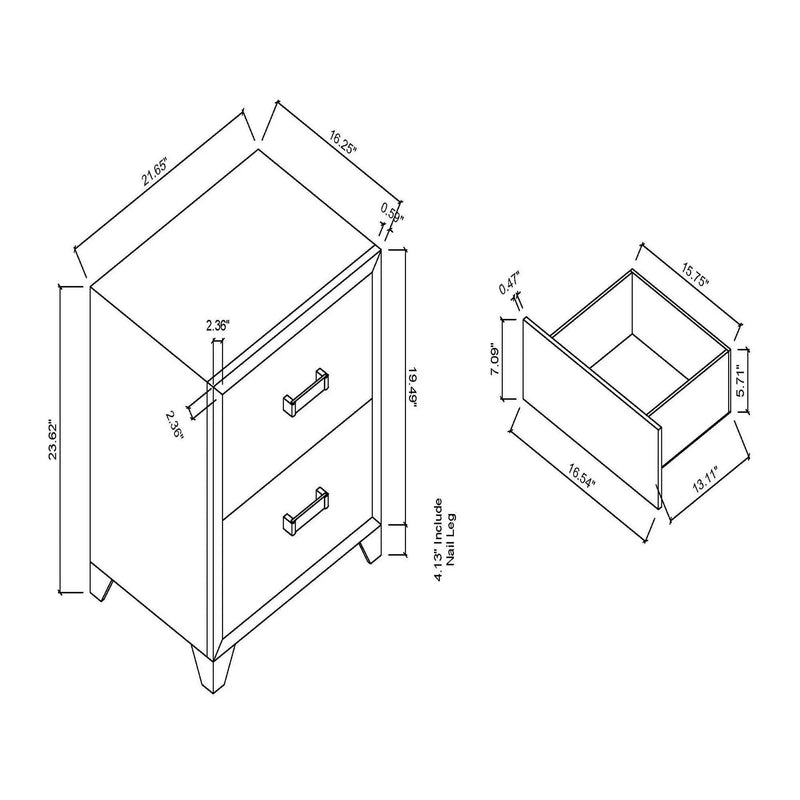Omoda - Nightstand - White by Unique Piece Furniture