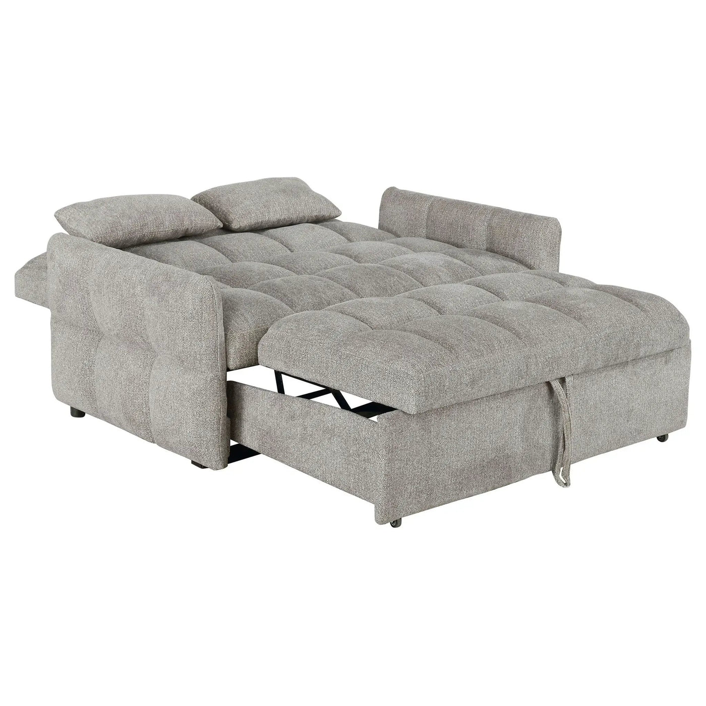 Alvara - Tufted Cushion Pull Out Sleeper Sofa Bed by HouseOfZazla