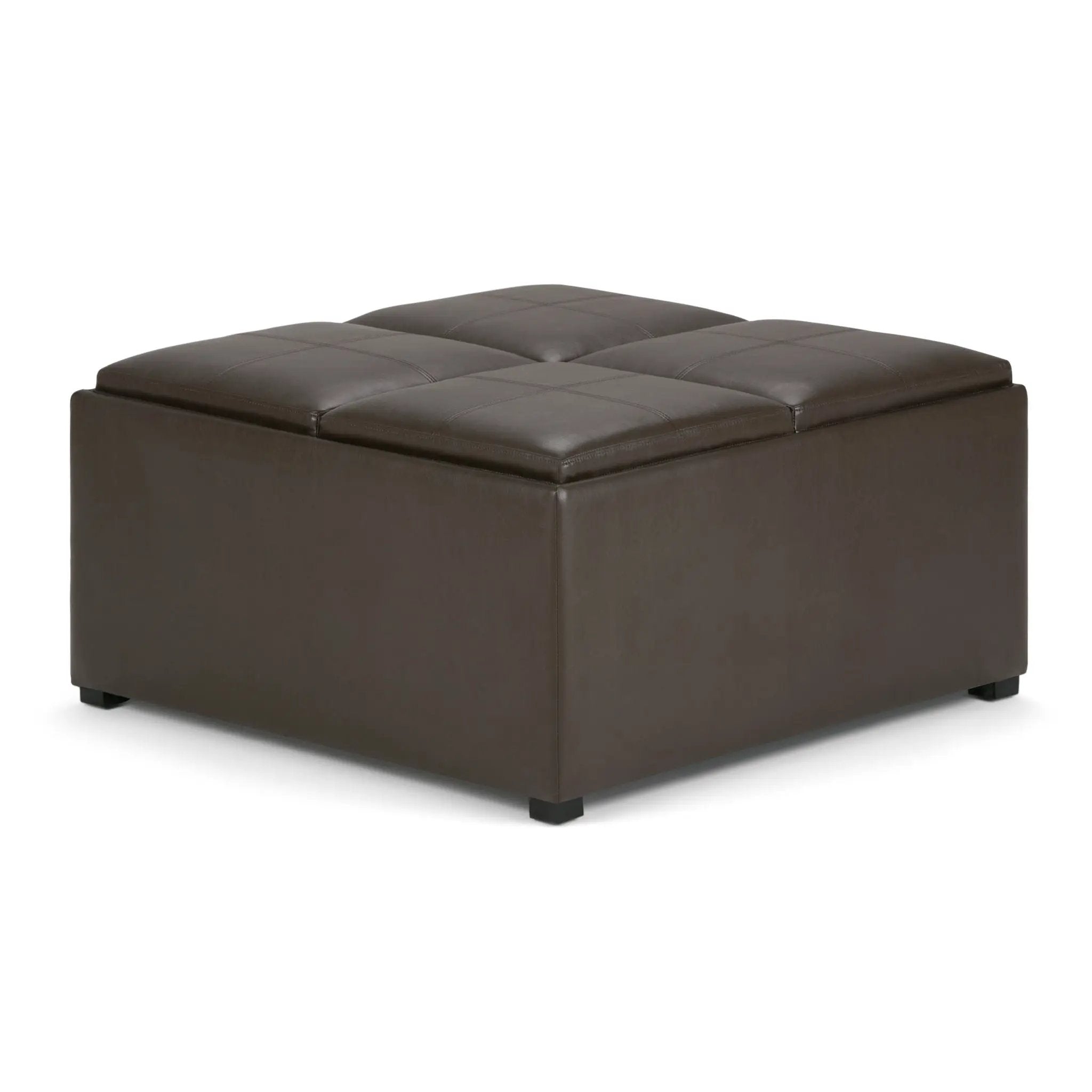 Avalon - Square Coffee Table, Storage Ottoman by HouseOfZazla