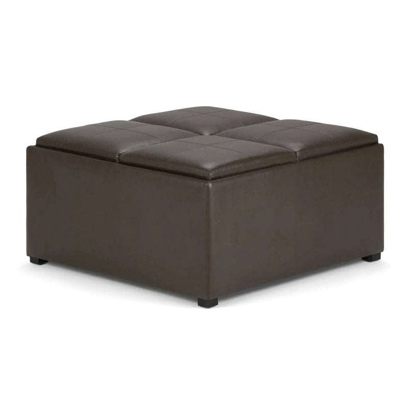 Avalon - Square Coffee Table, Storage Ottoman by HouseOfZazla