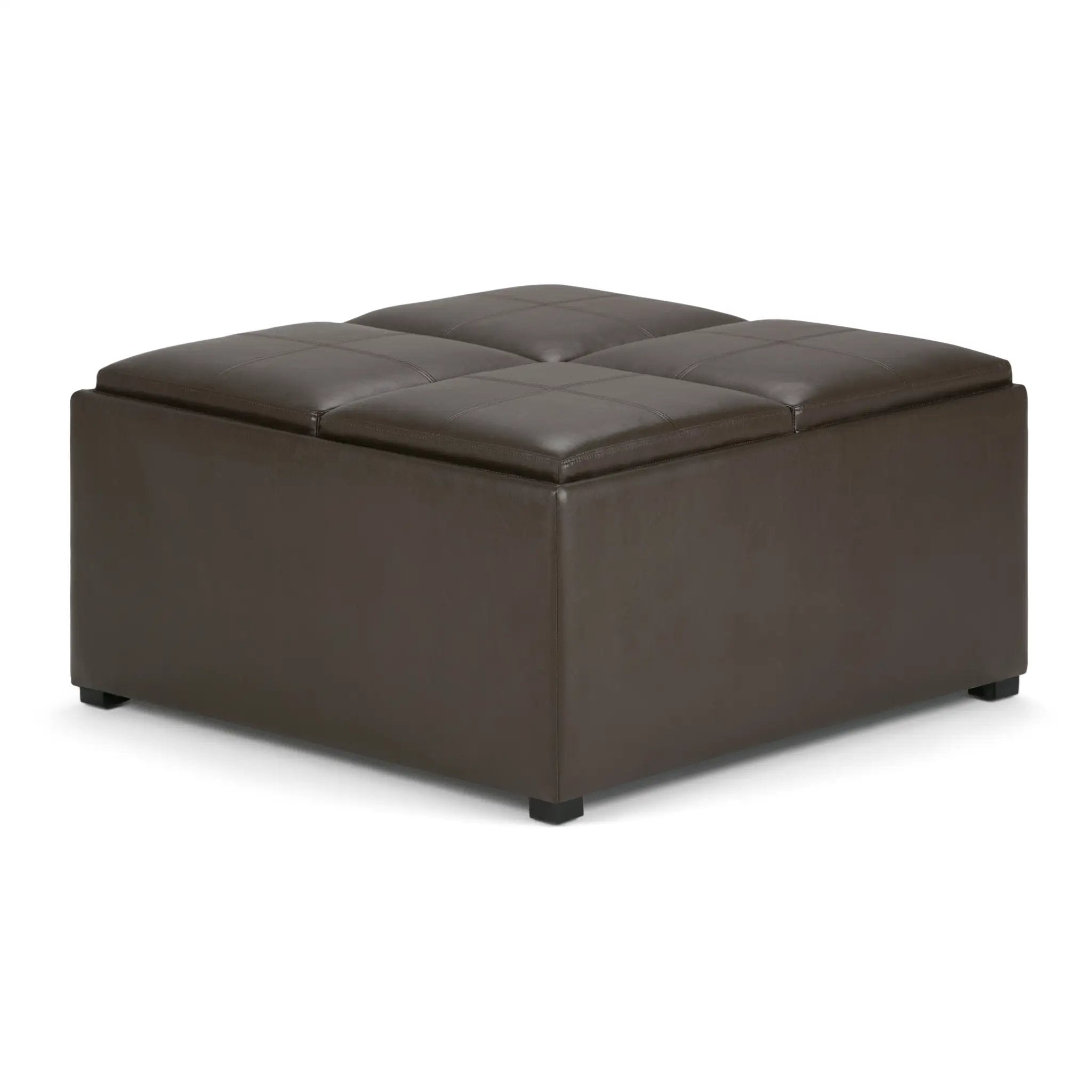 Avalon - Square Coffee Table, Storage Ottoman by Unique Piece Furniture