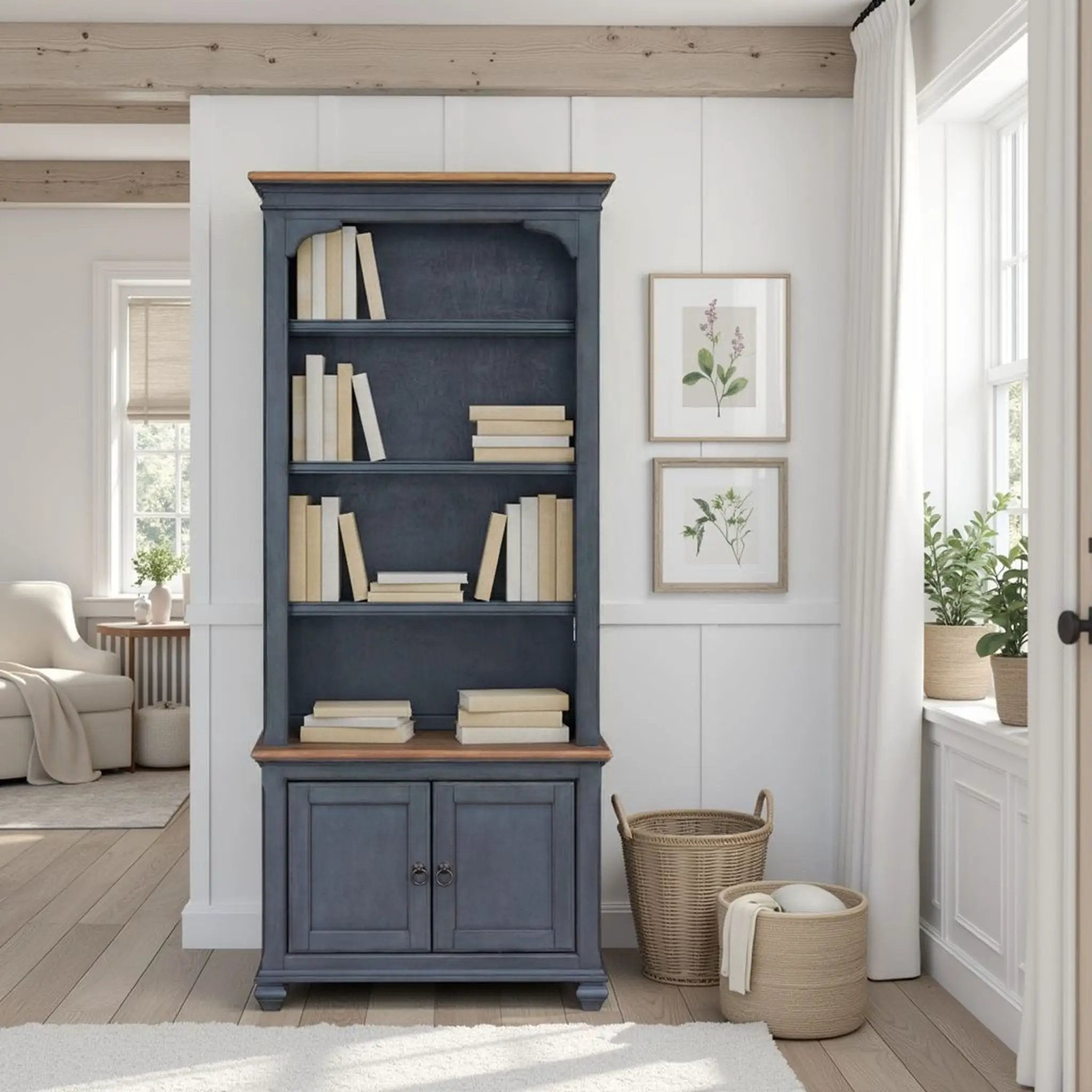 Universal Pier Bookcase - Blue by Unique Piece Furniture