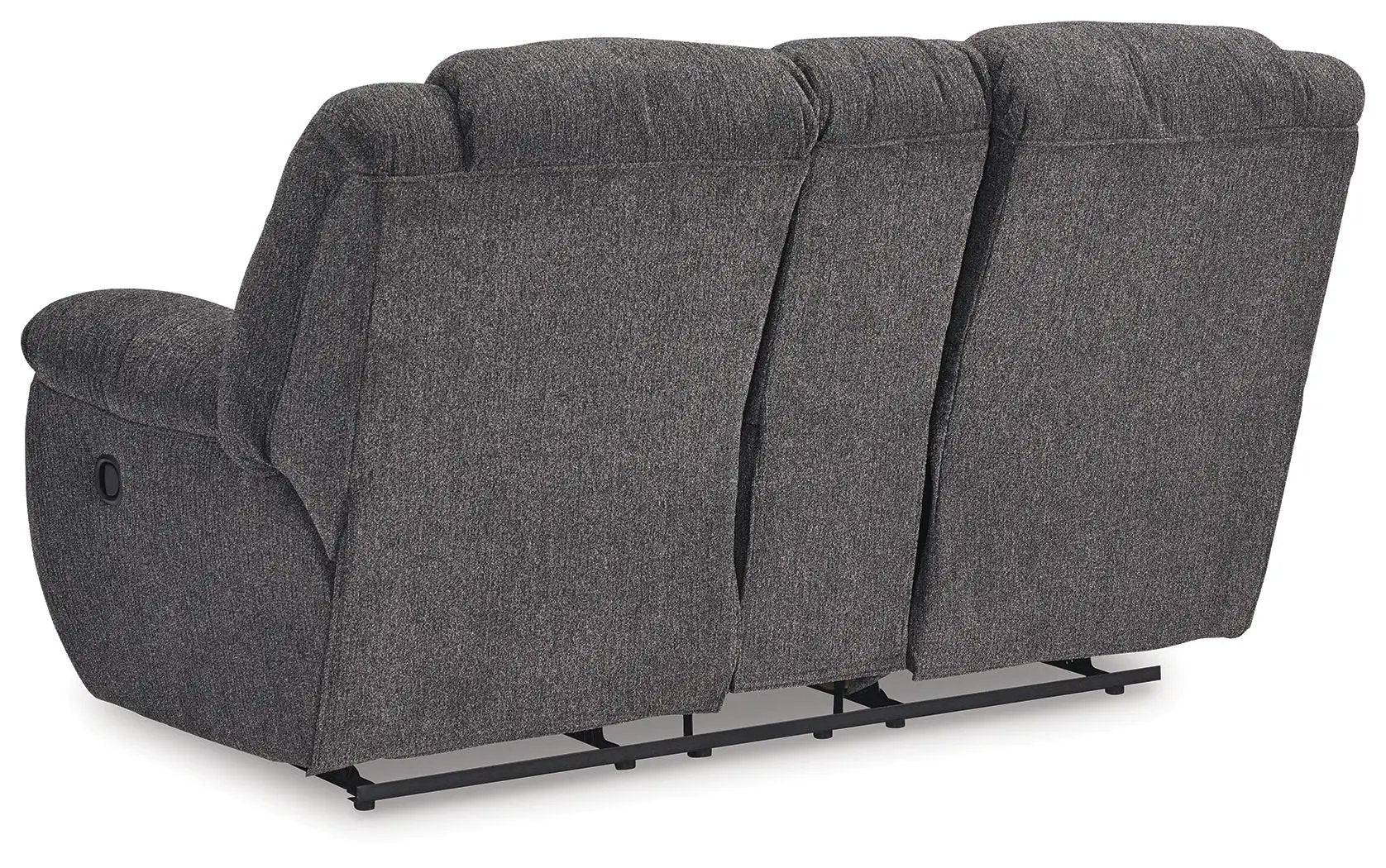 Foreside - Dbl Reclining Loveseat with Console - Charcoal by Unique Piece Furniture