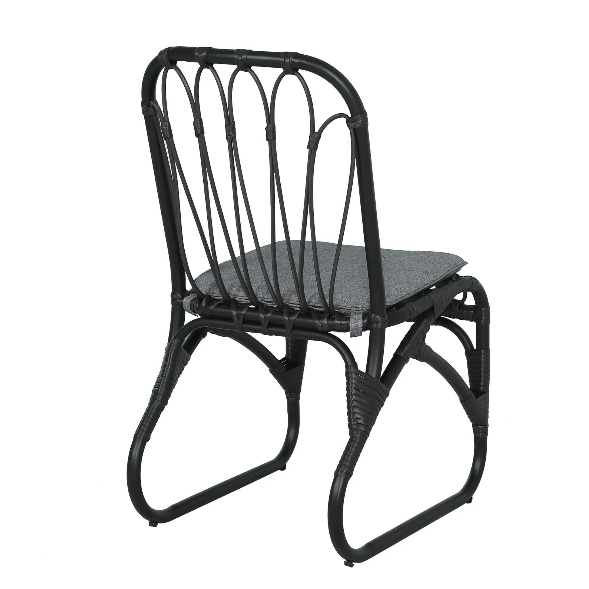 Outdoor Wicker Dining Chairs With Washable Cushions (Set of 2) by HouseOfZazla