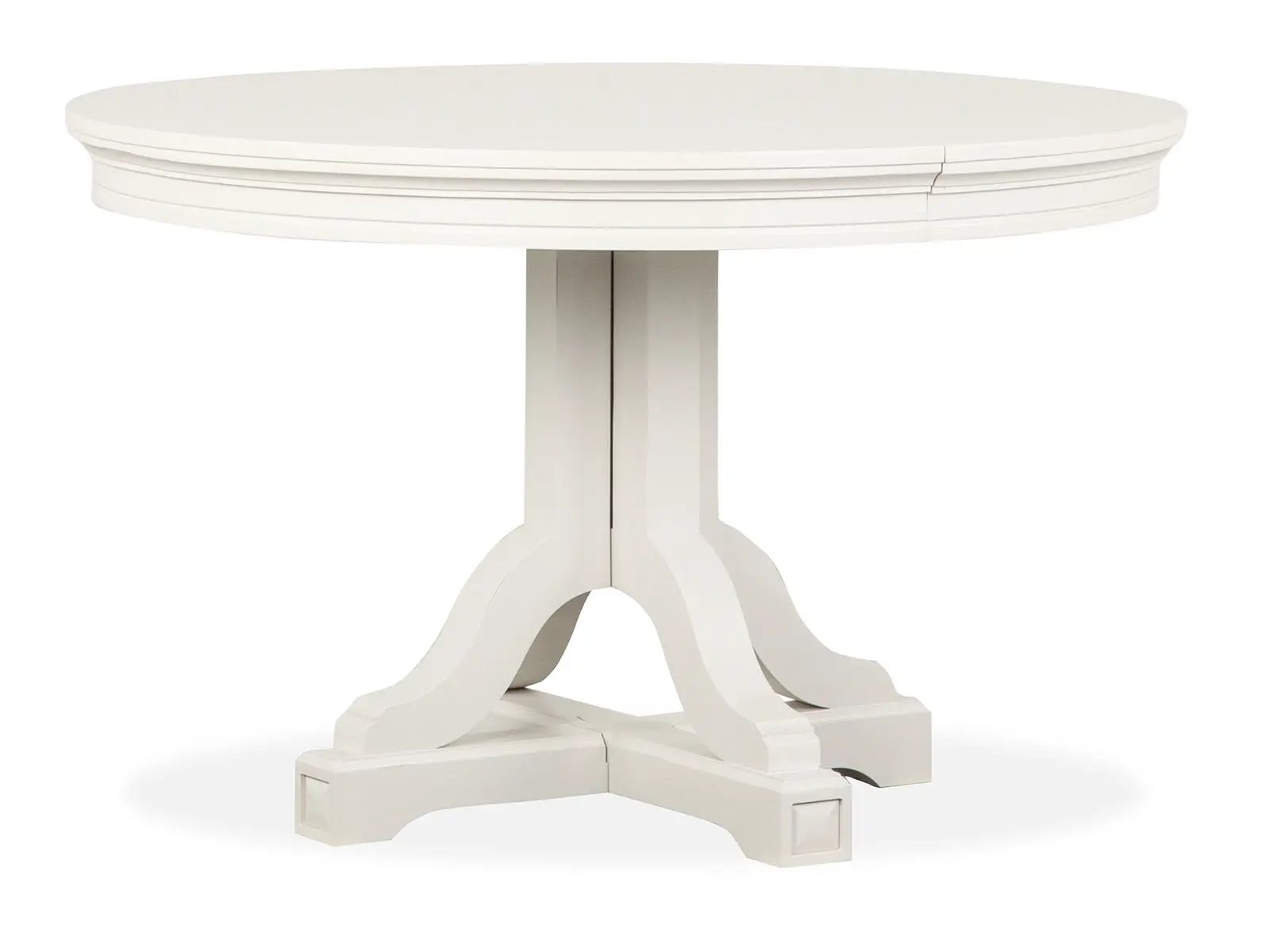 Willowbrook - Extendable 48" Round Dining Table - Egg Shell White by Unique Piece Furniture