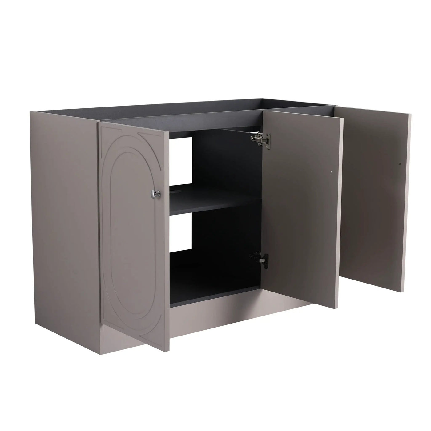 Contemporary Freestanding Bathroom Vanity With Resin Sink & Soft-Close Cabinet Doors by HouseOfZazla