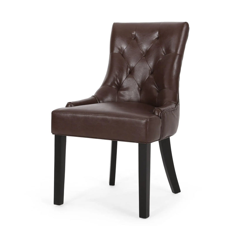 Cheney Contemporary Dining Chair Tufted Upholstery (Set of 2) by HouseOfZazla