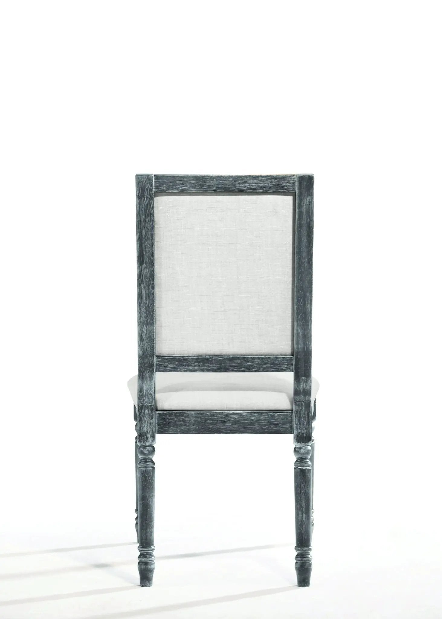 Leventis - Weathered Side Chair - Cream / Gray by HouseOfZazla