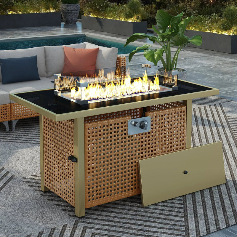 K&K 43' Propane Gas Fire Pit Table by HouseOfZazla