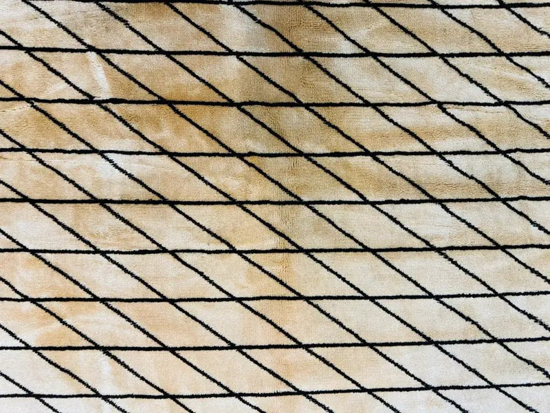 German Rug 7x10, Vintage Handmade Carpet, Contemporary by Jewel Rugs