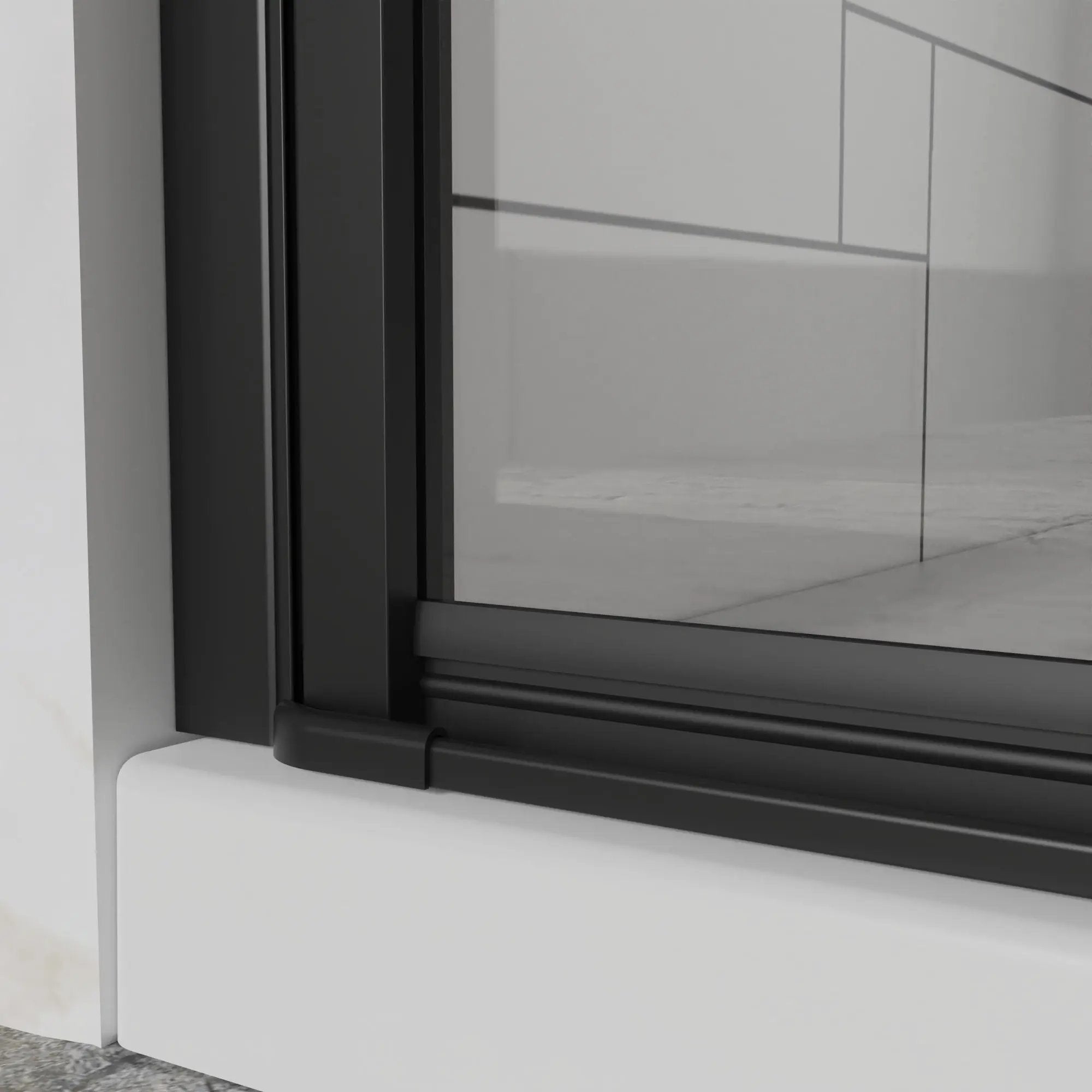 Bifold Frameless Shower Door With Tempered Clear Glass by HouseOfZazla