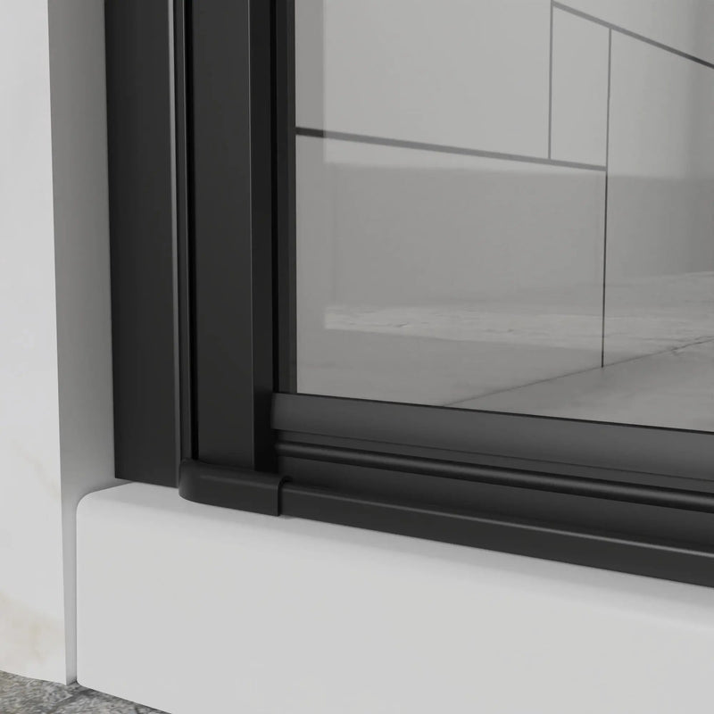 Bifold Frameless Shower Door With Tempered Clear Glass by HouseOfZazla