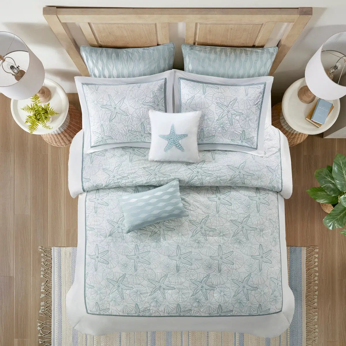 Duvet Cover Mini Set White Full/Queen by HouseOfZazla