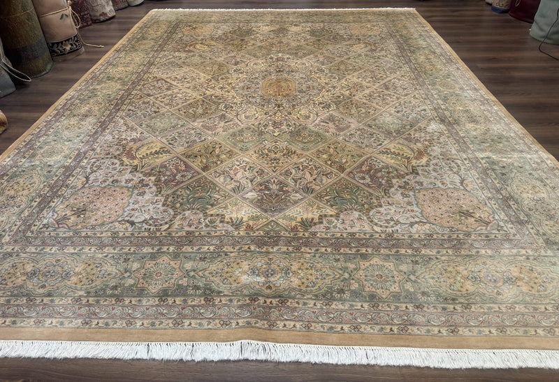 Pak Persian Rug 9x12, Diamond Panel Design, Fine 225 KPSI, Wool by Jewel Rugs