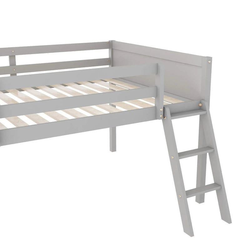 Low Loft Bed With Adjustable Ladder by Unique Piece Furniture