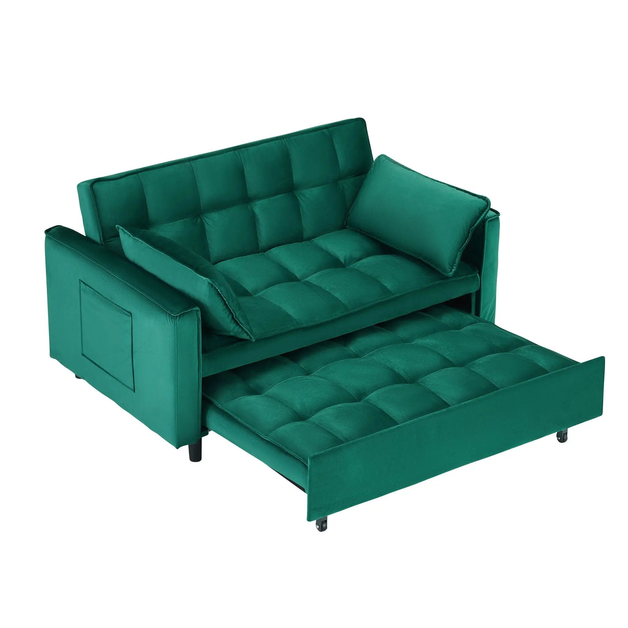 Sofa Bed With Pockets, 3 In 1 Convertible For Living Room by HouseOfZazla