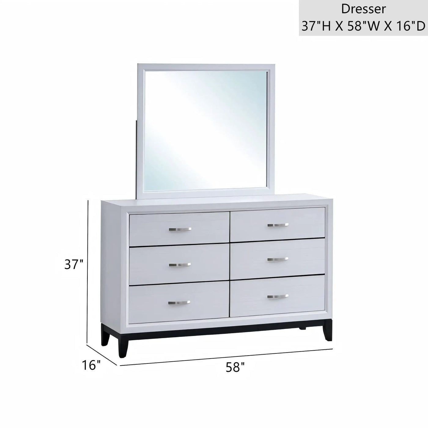 Glasgow - Dresser With 6 Drawers by Unique Piece Furniture