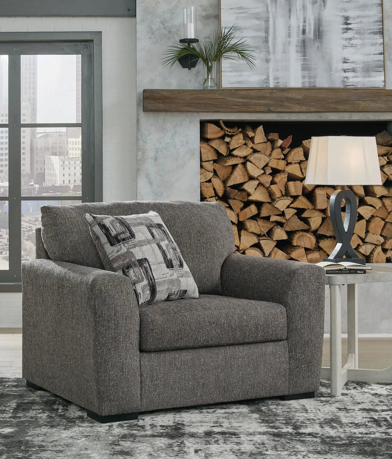 Gardiner - 2 Pc. - Chair And A Half, Ottoman - Pewter by Unique Piece Furniture