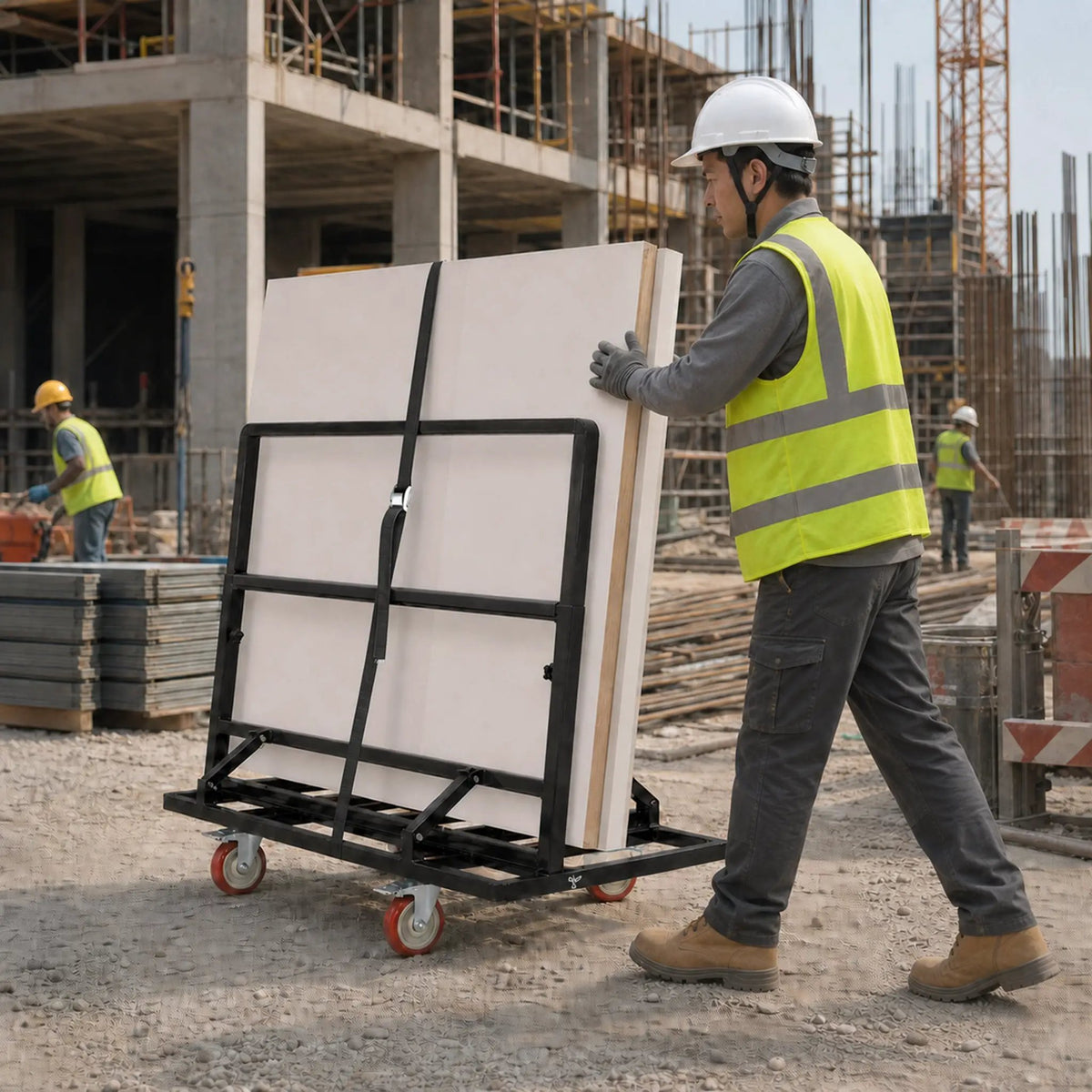 Folding Drywall Cart - 2200 LBS Utility Dolly, photo 10 of 10