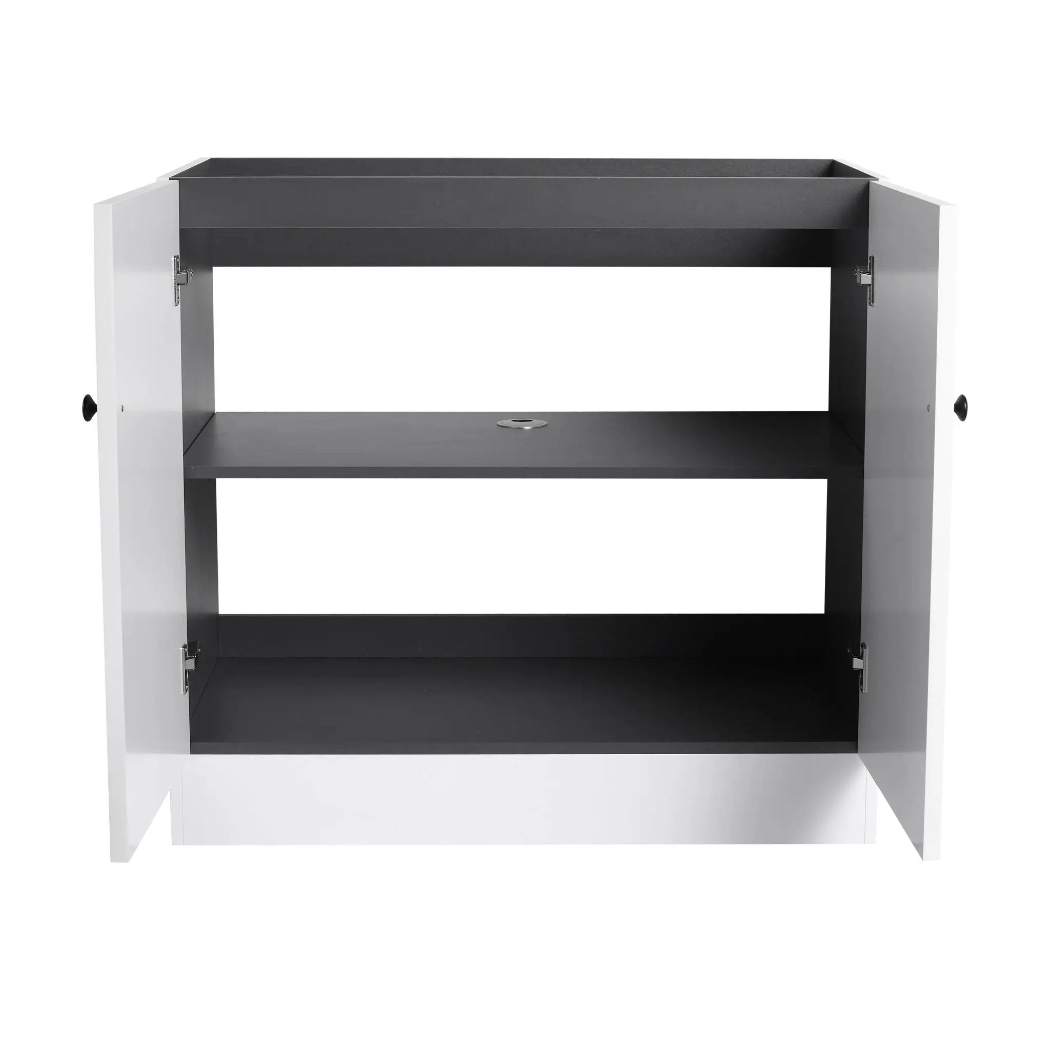Modern Freestanding Bathroom Vanity With Soft Close Cabinet Doors by HouseOfZazla