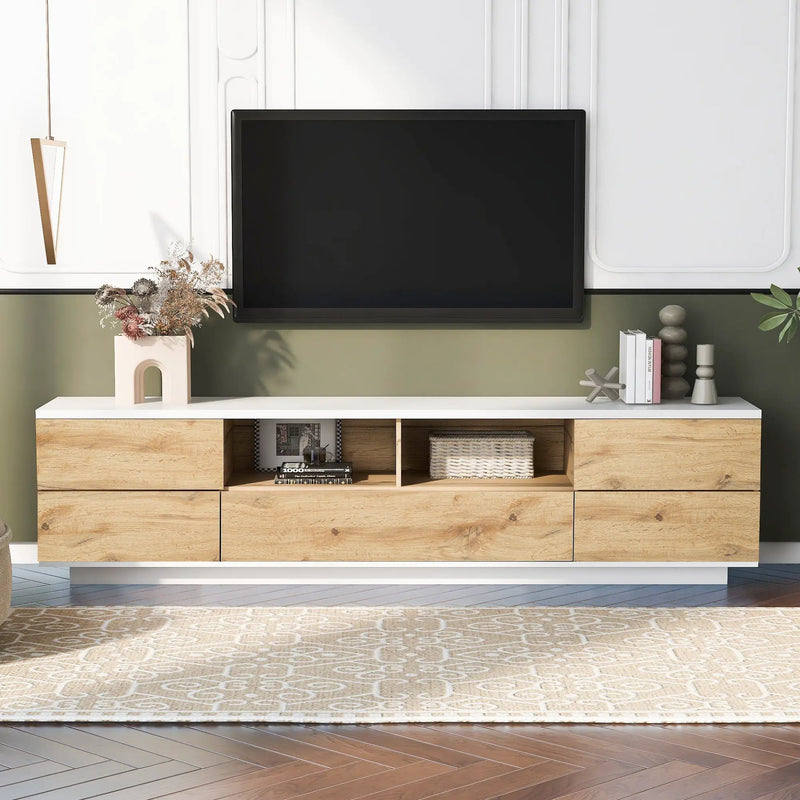 Modern TV stand with Multi-Functional Storage by BLAKHOM