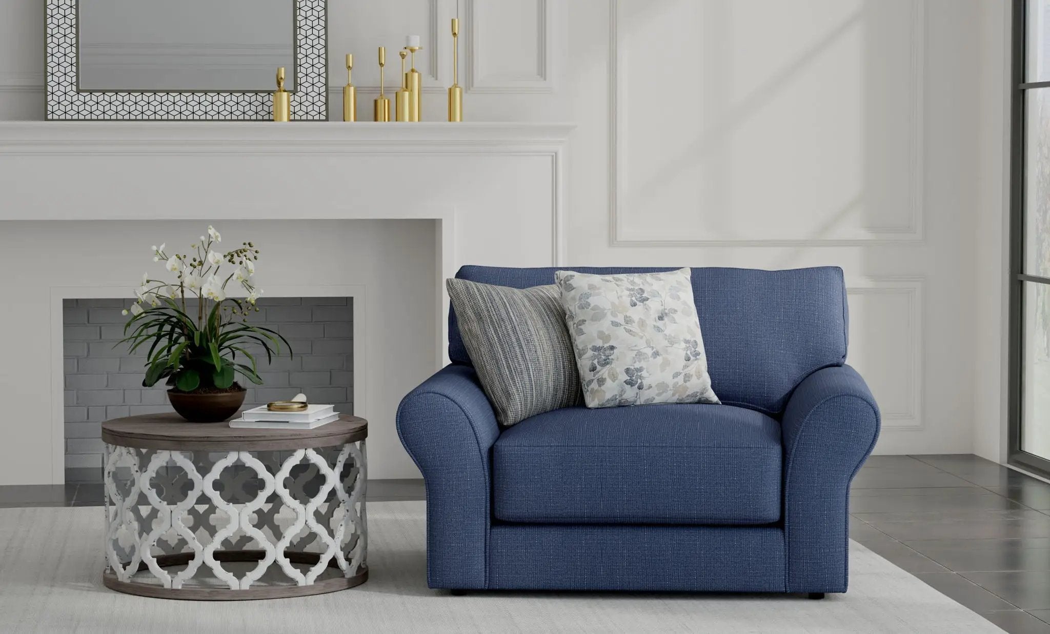 Cape May - Chair & 1/2 - Denim by Unique Piece Furniture