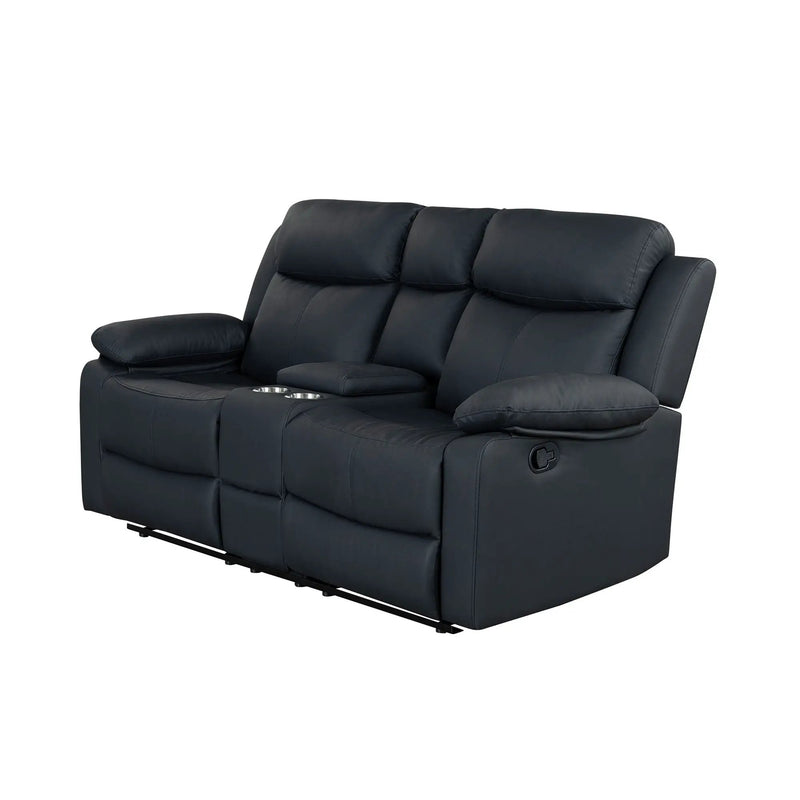 Blanche - Console Reclining Loveseat With LED Lights And Speakers by Unique Piece Furniture