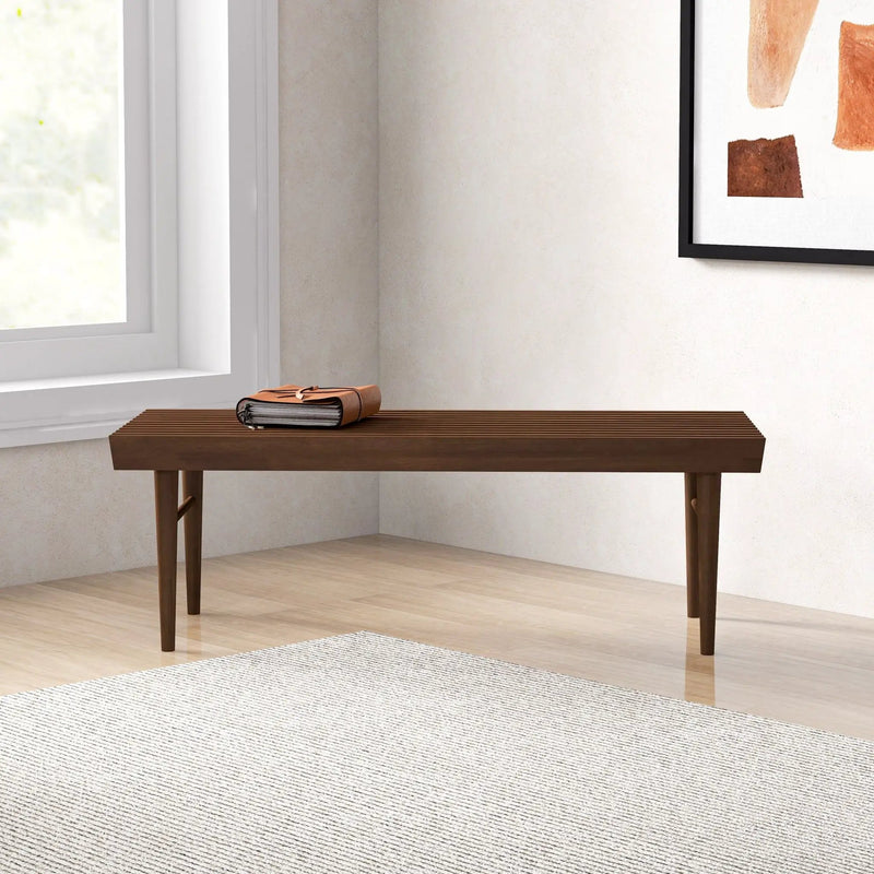 Mia - Bench - Dark Brown by HouseOfZazla