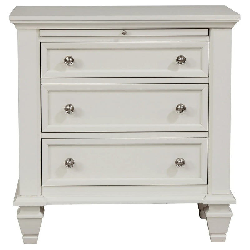 Sandy Beach 4-piece Queen Bedroom Set Cream White by Unique Piece Furniture