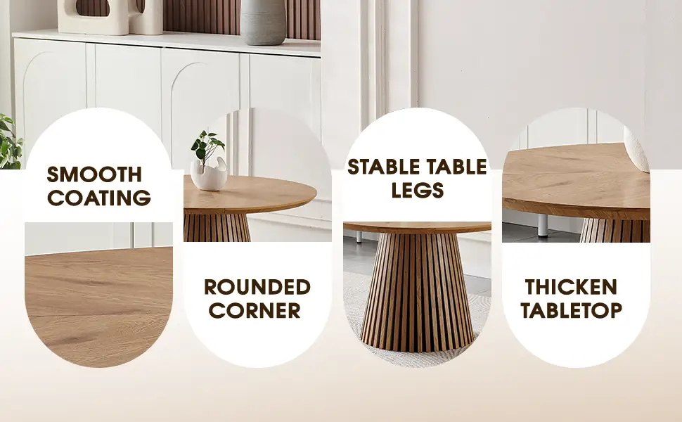 Wooden Dining Table - Modern Round Kitchen Design by HouseOfZazla
