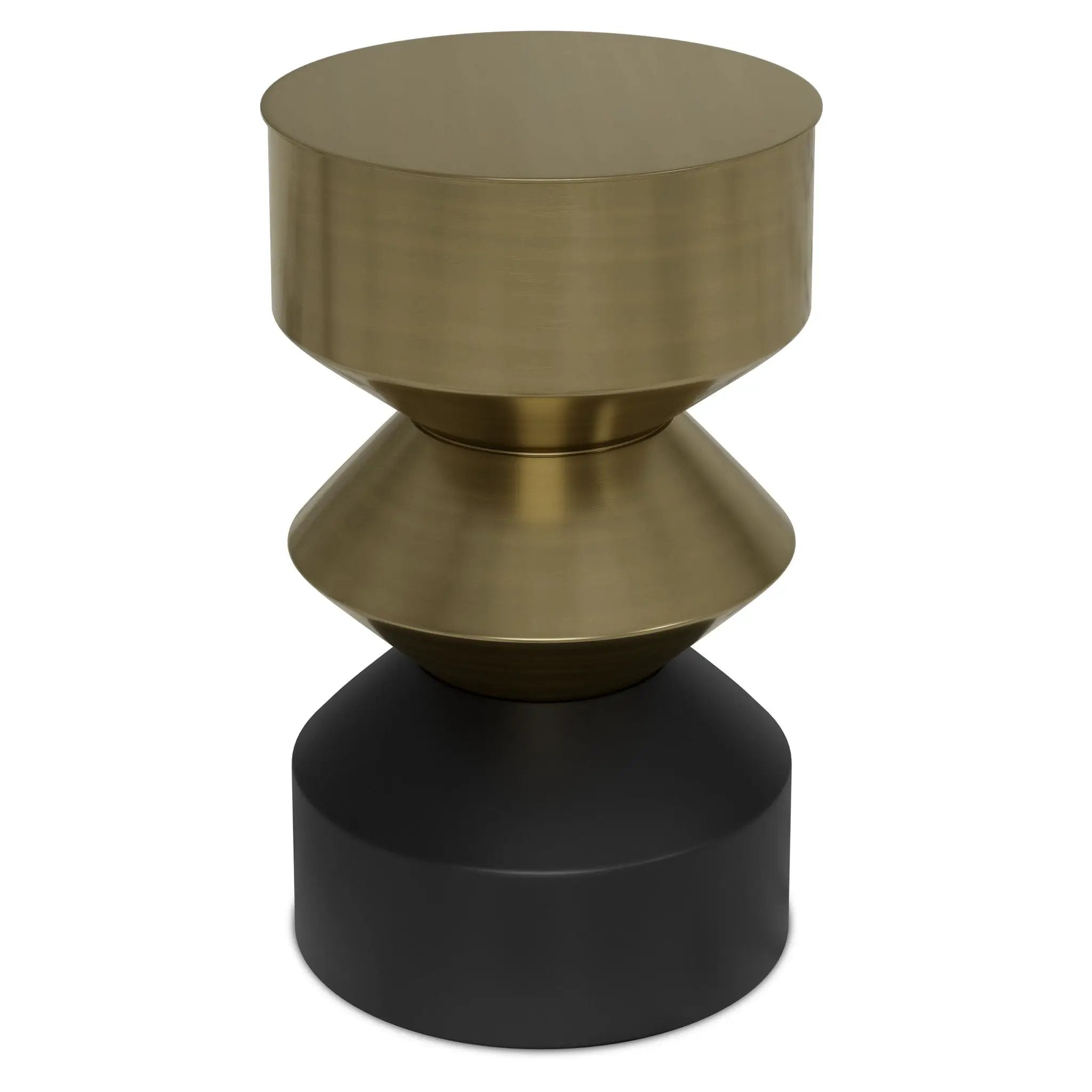 Miller - Side Table - Black / Brass by Unique Piece Furniture
