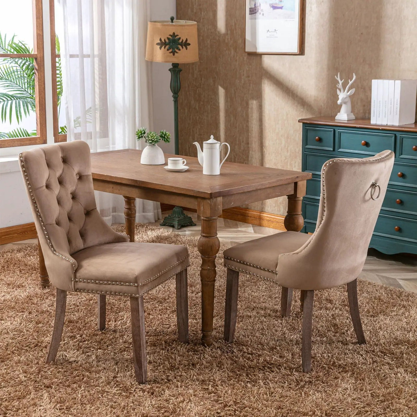 Nikki - High-End Tufted Dining Chair (Set of 2) by HouseOfZazla