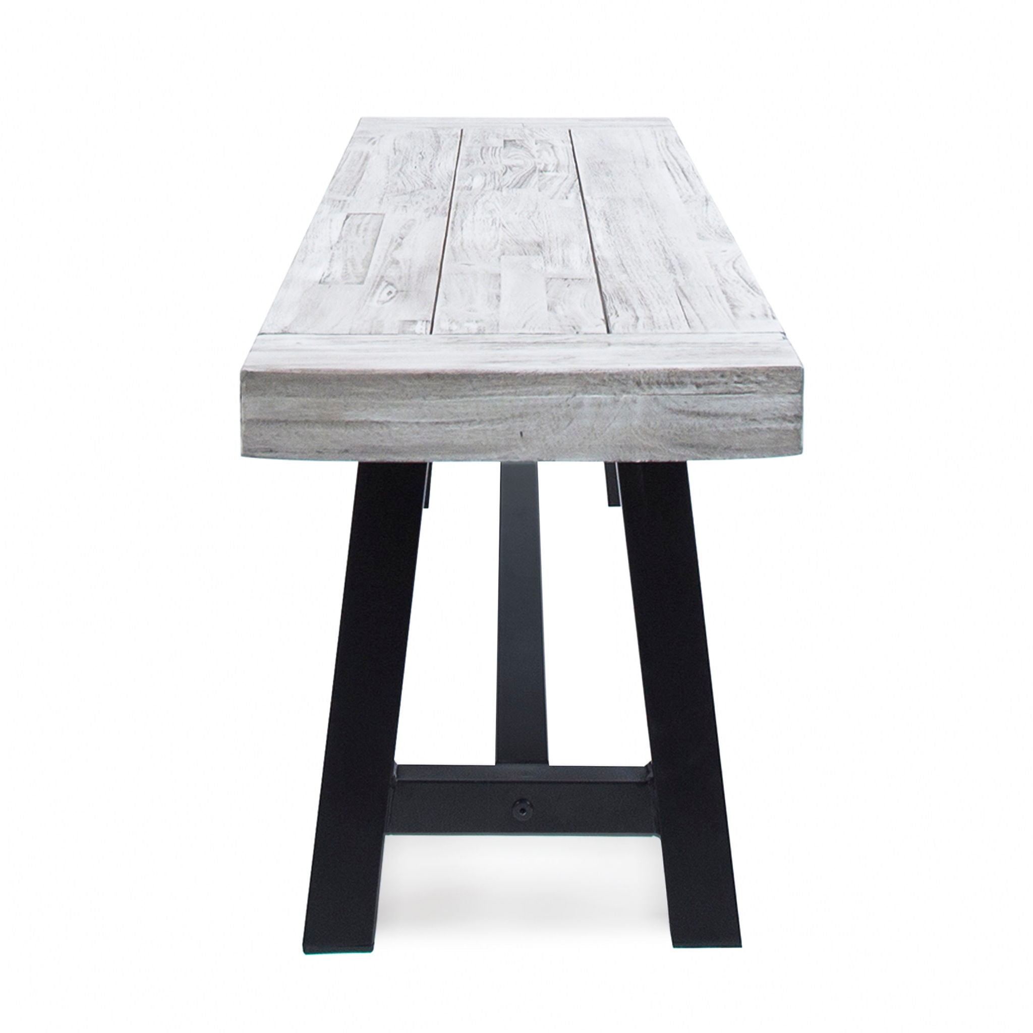 Tranquilizer Outdoor Acacia Wood Bench With Slat Panel Design by HouseOfZazla