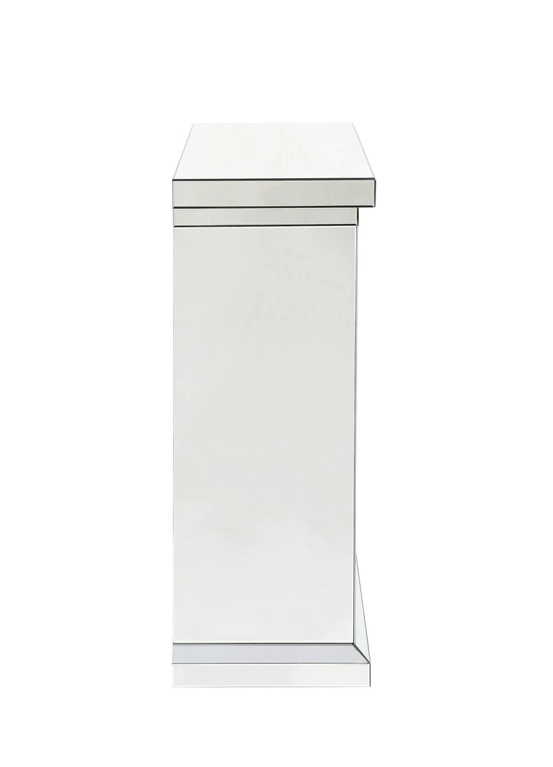 Noralie Mirrored & Faux Diamonds Fireplace by HouseOfZazla