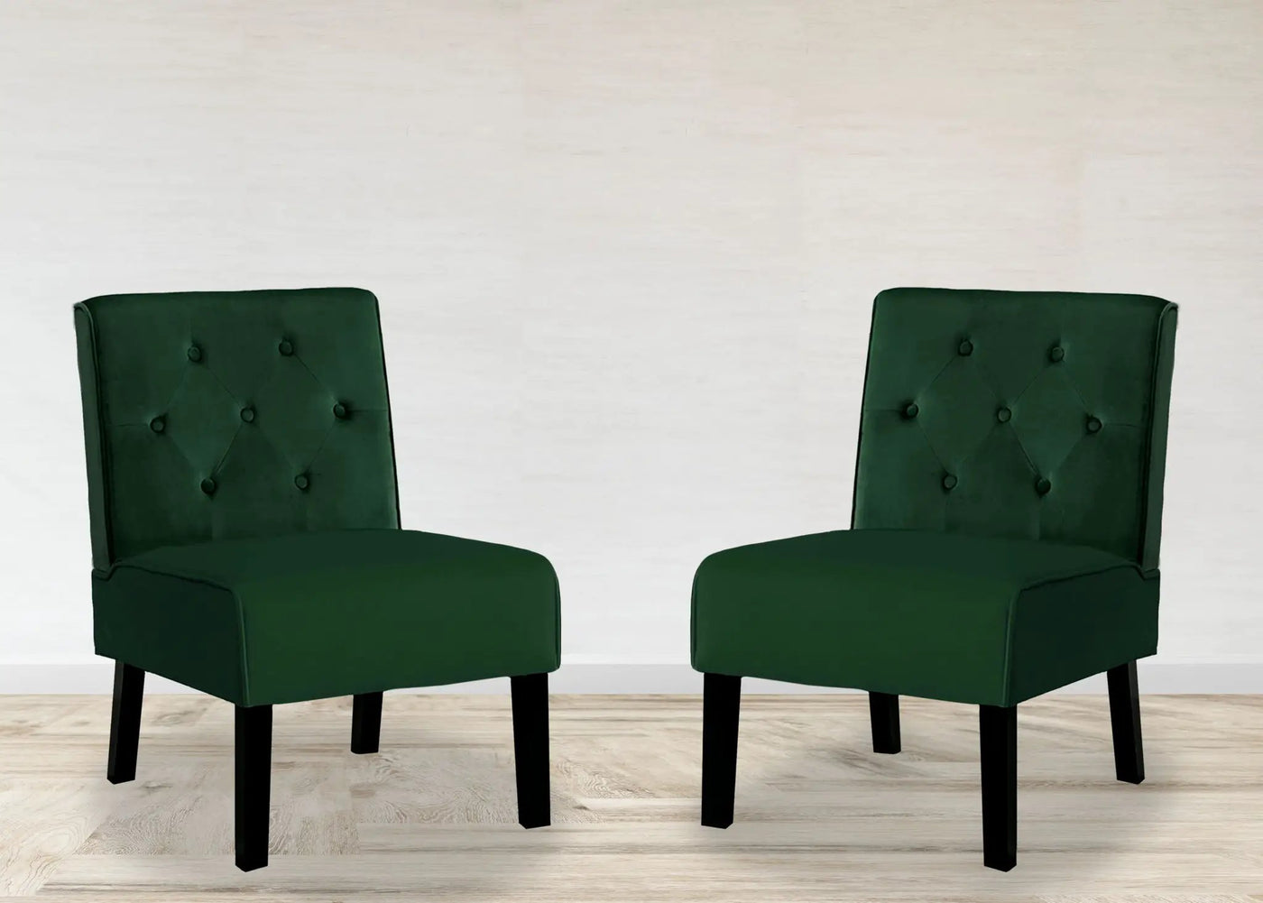 Reese - Living Room Armless Button Tufted Pattern Accent Chair (Set of 2) by Unique Piece Furniture