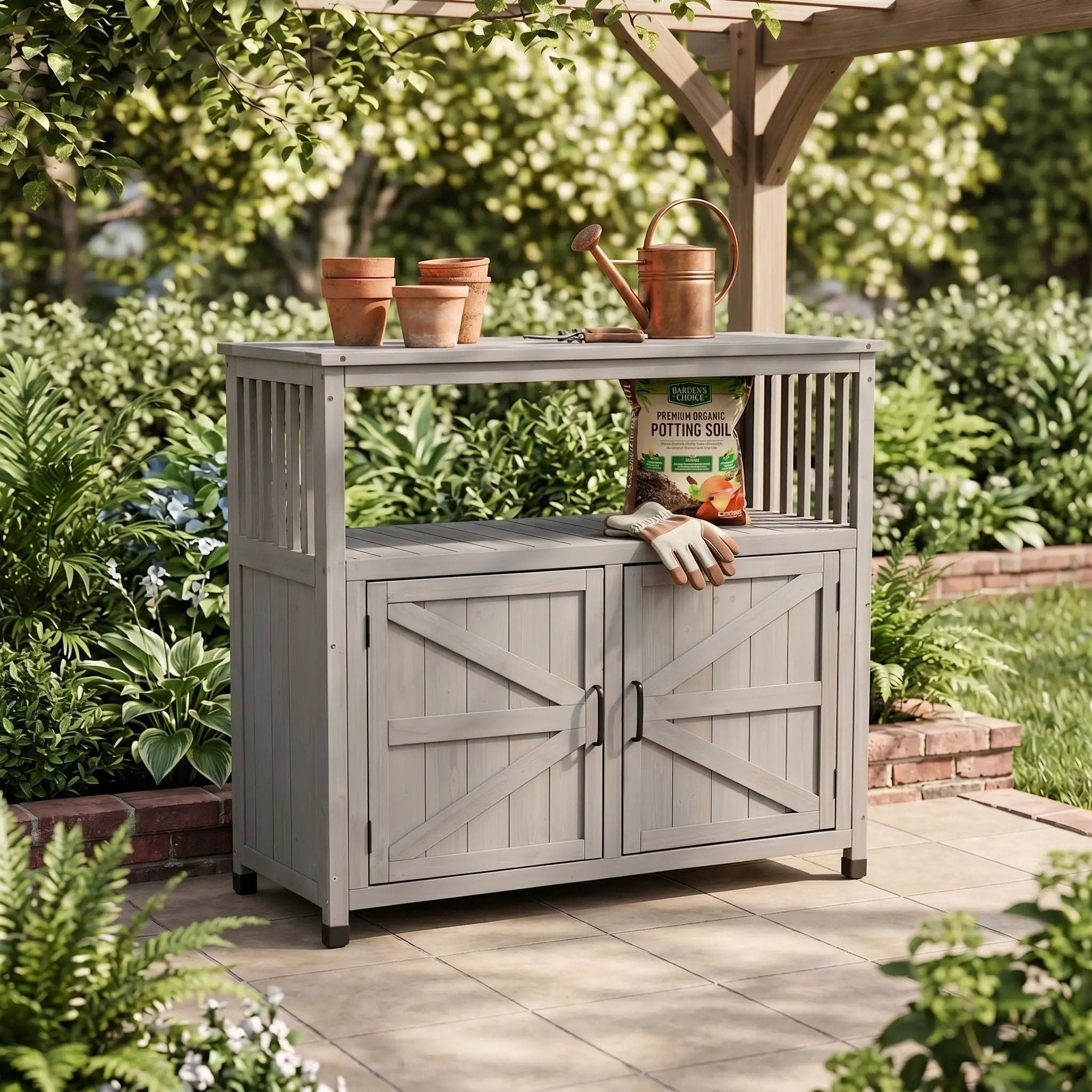 Patio Bar Table Set With Storage by Unique Piece Furniture