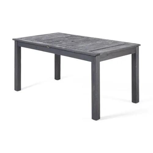 7-Piece Outdoor Dining Set with Extendable Acacia Wood Table by HouseOfZazla