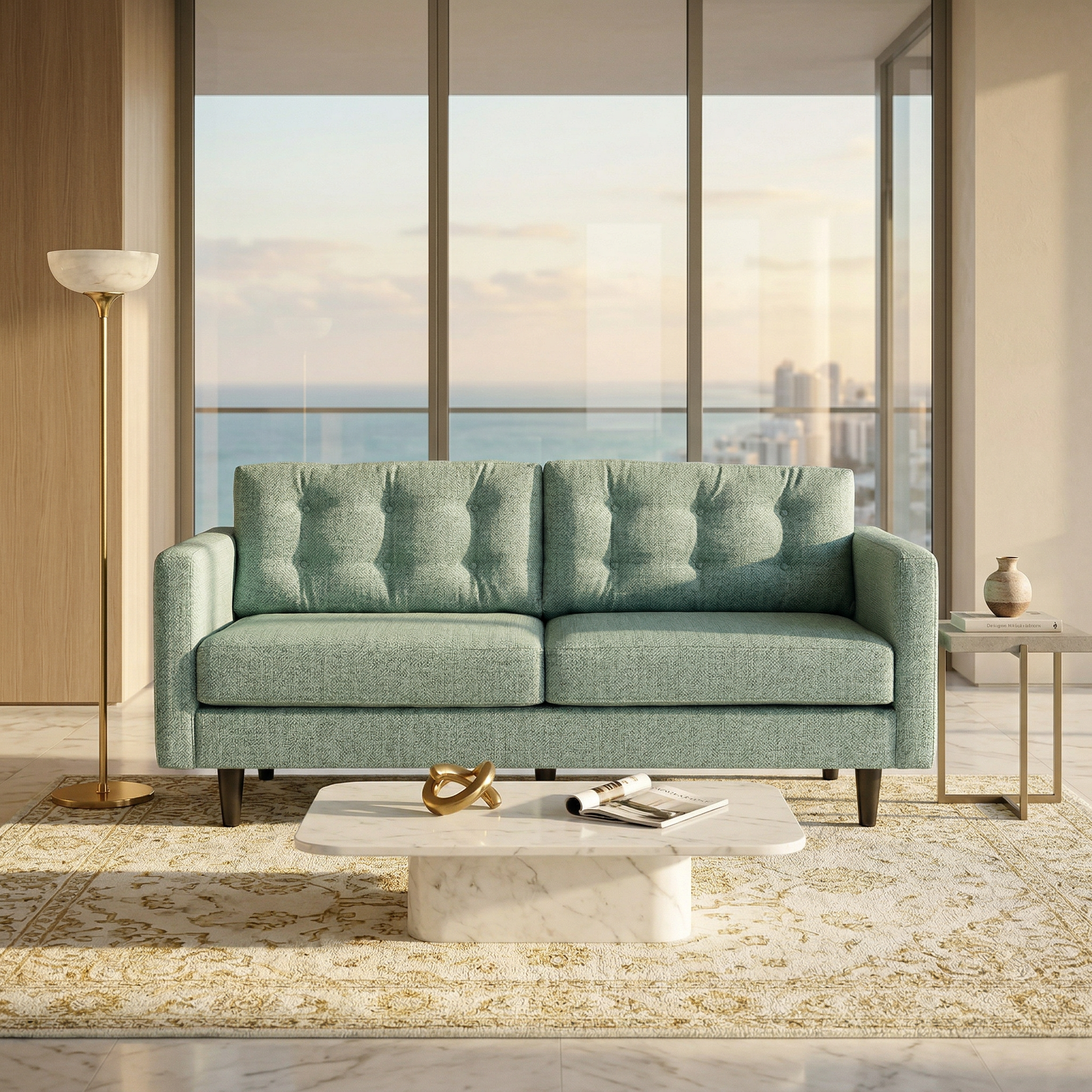 Talmadge Sofa – Made in USA, Customizable Fabrics, Quick Shipping by HouseOfZazla