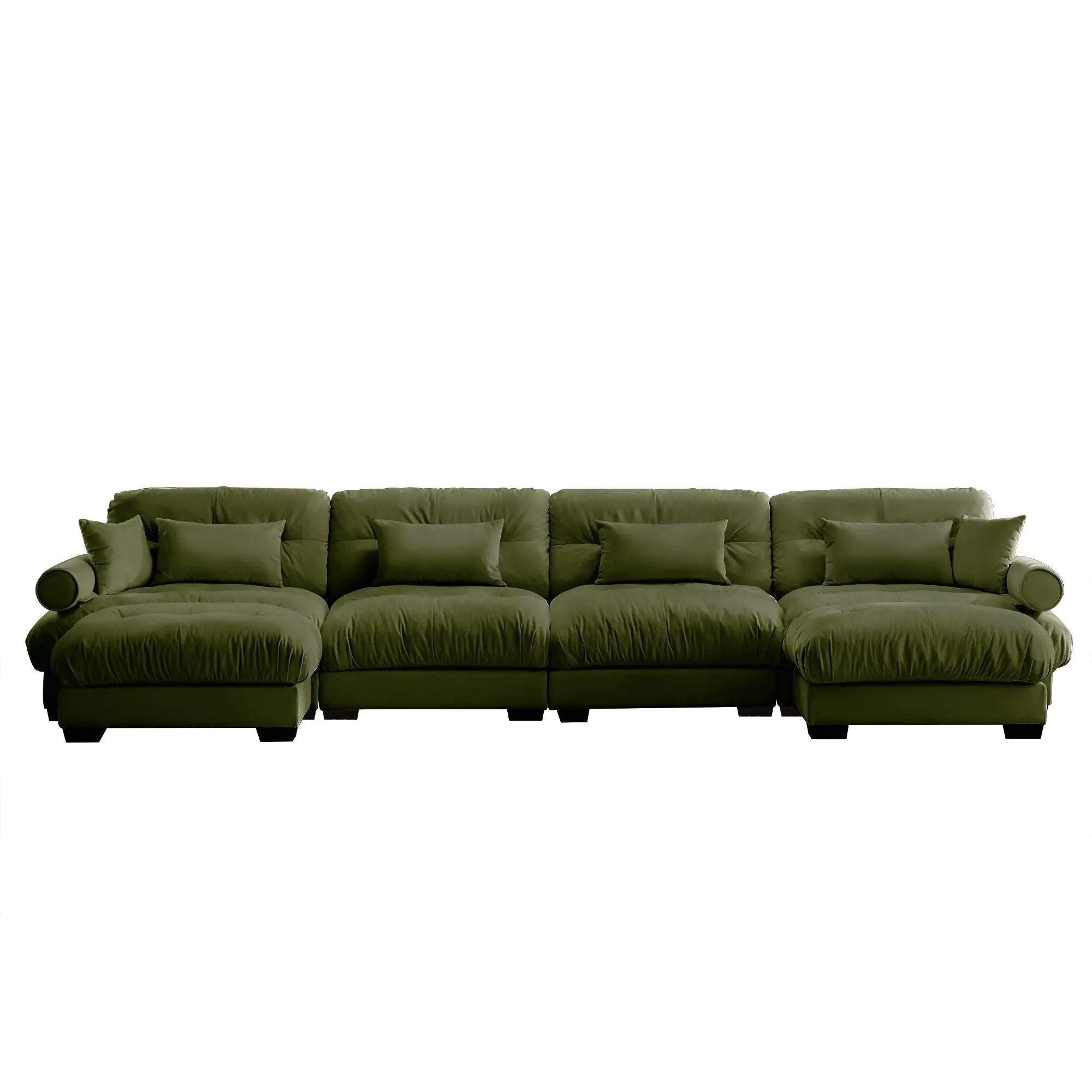 Super Comfort Oversized Modular Sectional Sofa With Movable Ottoman by Unique Piece Furniture