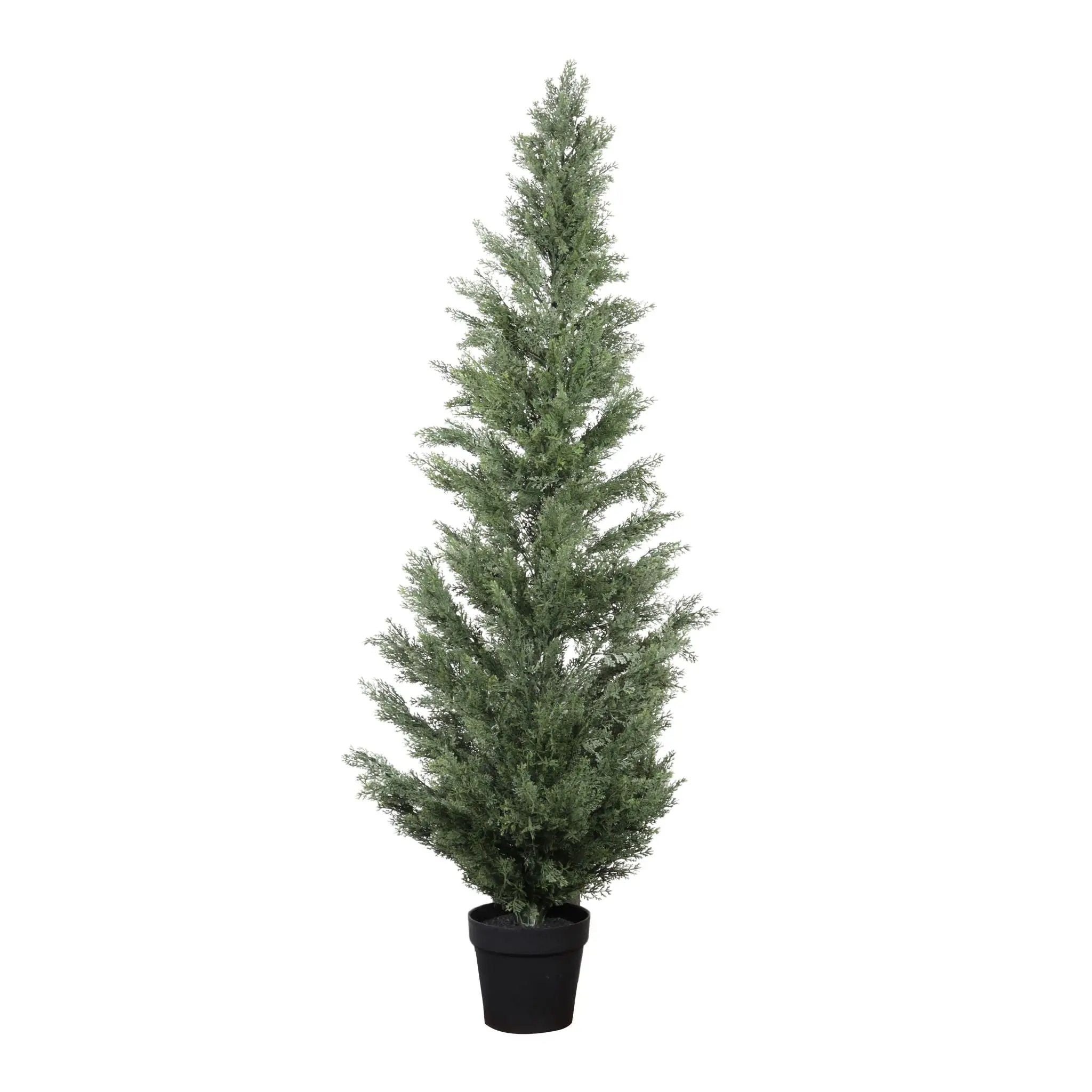 Realistic Artificial Cypress Tree, UV Resistant Indoor / Outdoor Topiary Plant For Decoration - Green Leaves by HouseOfZazla