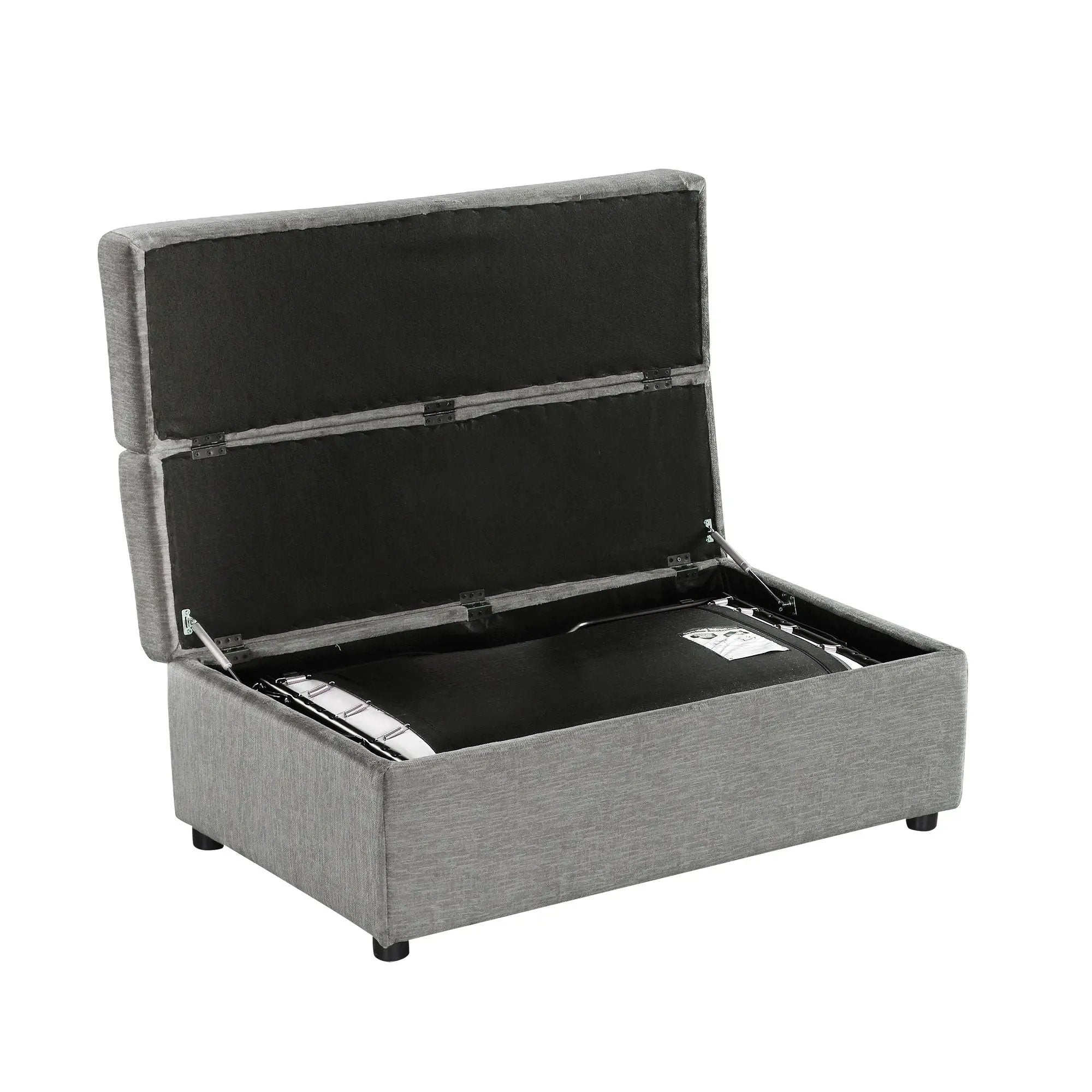 Twin Size Folding Ottoman Sleeper Bed With Mattress Convertible Guest Bed