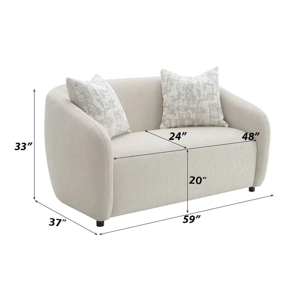 Etienne - Loveseat With 3 Pillows by Unique Piece Furniture