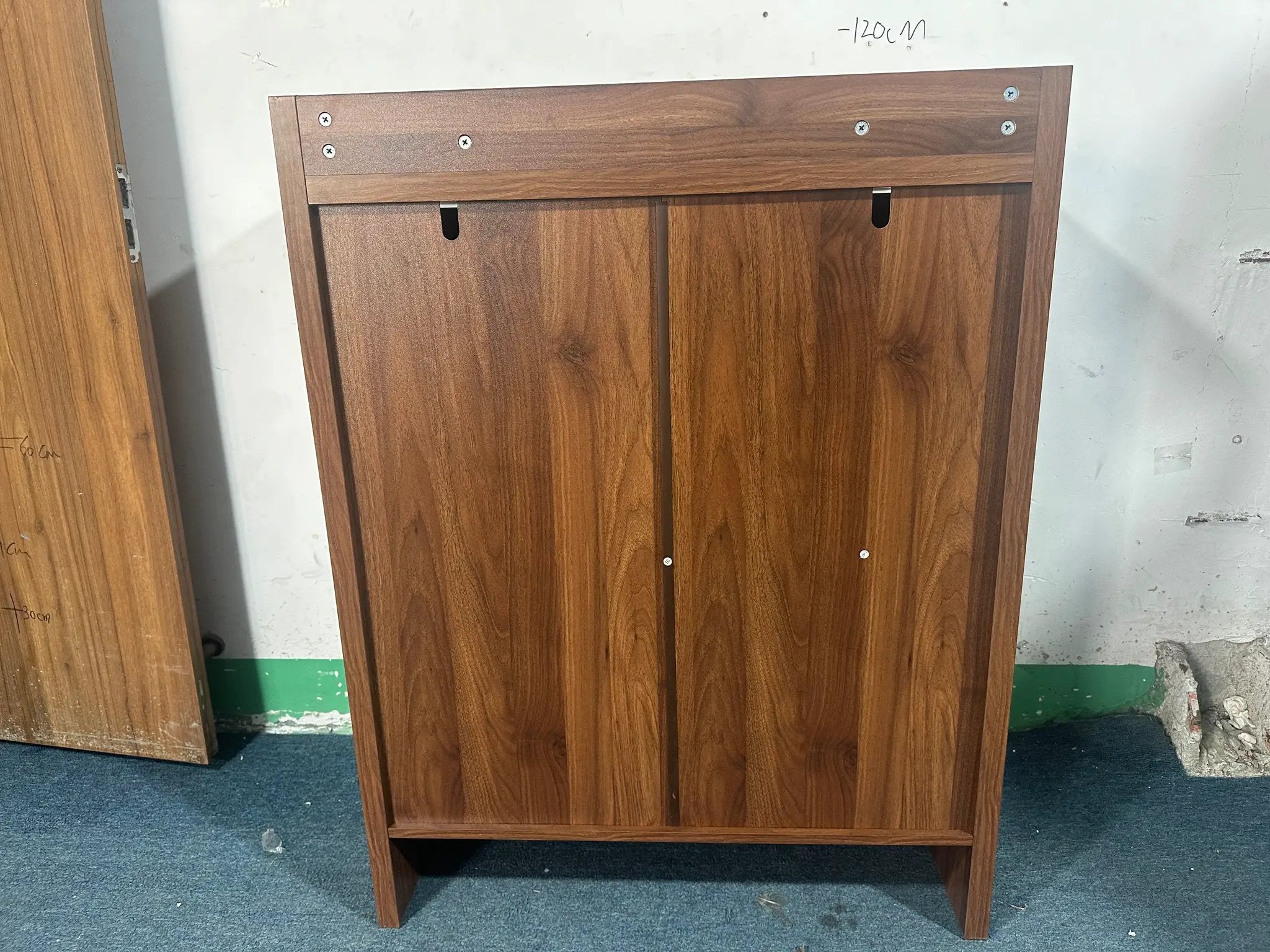 42.5" Tall Rattan Shoe Cabinet with Doors by HouseOfZazla